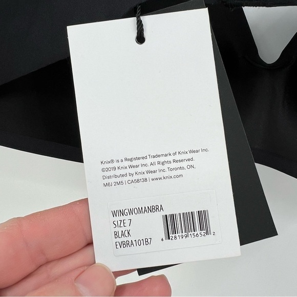 Knix WingWoman Wire Free Bra Size 7 in Black NWT - Picture 9 of 13